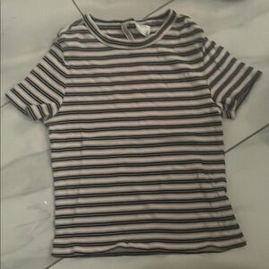 Striped Short Sleeve Top
